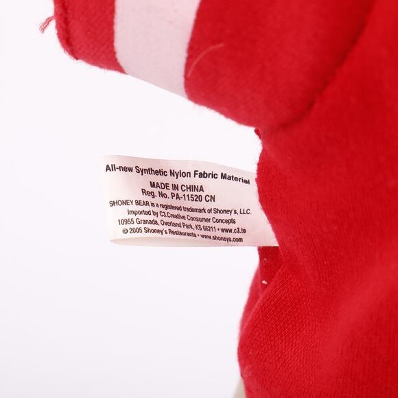 Pair of Vintage Shoney's Restaurant Collectible Stuffed Plush Teddy Bears - Picture 9 of 9